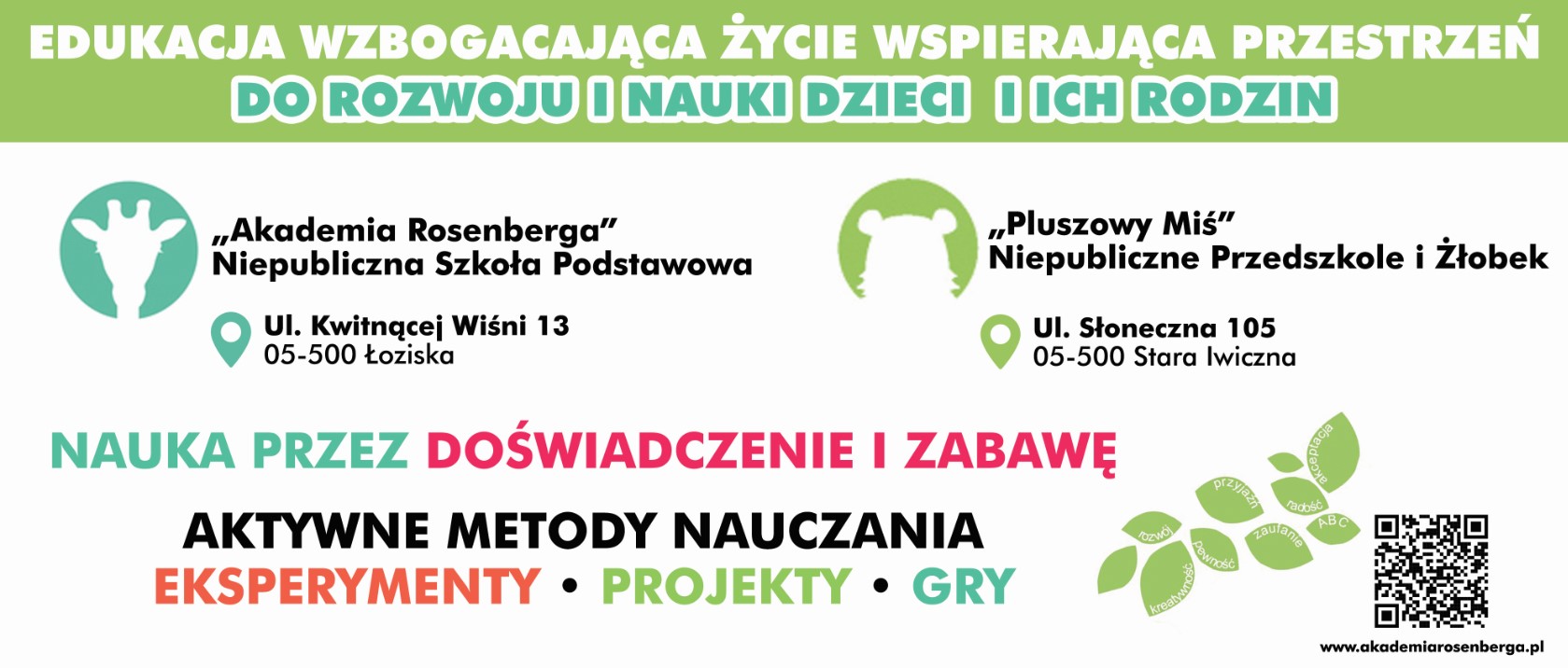 EDUKACJA WZBOGACAJĄCA ŻYCIE AGNIESZKA SATALECKA - żłobek PIASECZNO żłobek PIASECZNO